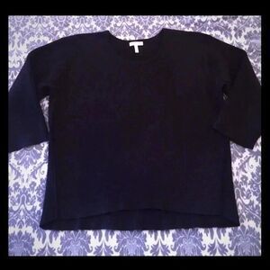 Navy Crop L sweater ( like new) Leith Nordstrom